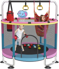 GT GETCO TECH 150 cm gyerek trambulin kosárlabdával, 200 kg terhelhetőség 1