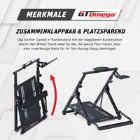 GT OMEGA APEX Versenykerékpár Állvány Logitech G923 G29 G920 Thrustmaster Kompatibilis 6
