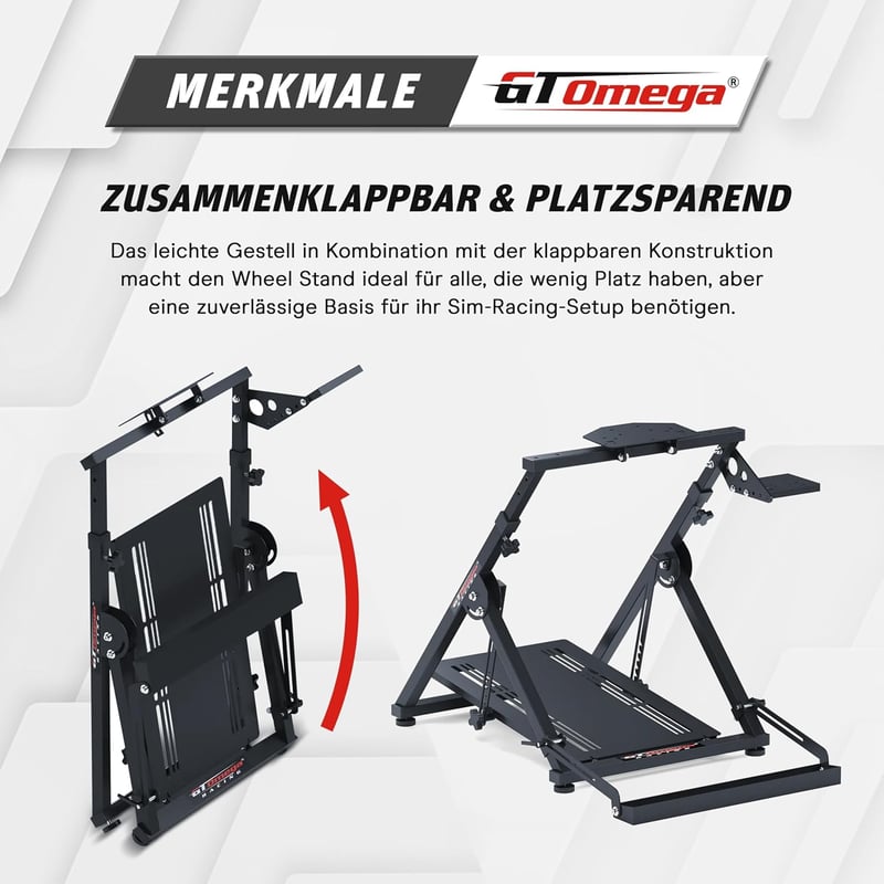 GT OMEGA APEX Versenykerékpár Állvány Logitech G923 G29 G920 Thrustmaster Kompatibilis