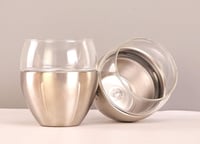 Gteller 3 Rétegű Dupla Falú Rozsdamentes Acél Boros Pohár 250ml - Hőszigetelt Kehely Borhoz, Kávéhoz, Koktélokhoz 8