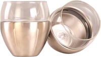 Gteller 3 Rétegű Dupla Falú Rozsdamentes Acél Boros Pohár 250ml - Hőszigetelt Kehely Borhoz, Kávéhoz, Koktélokhoz 1