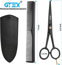 GTEX Profi Fodrász Olló 6,5 Inch Hajvágó Olló Éles Precíz Vágáshoz Uniszex 6