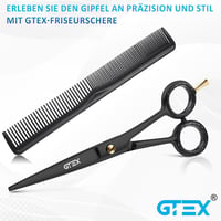 GTEX Profi Fodrász Olló 6,5 Inch Hajvágó Olló Éles Precíz Vágáshoz Uniszex 9