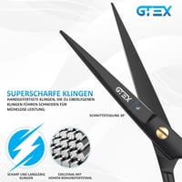 GTEX Profi Fodrász Olló 6,5 Inch Hajvágó Olló Éles Precíz Vágáshoz Uniszex 2