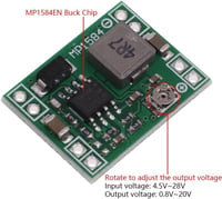 GTIWUNG 10db MP1584EN DC-DC 3A Step-Down Konverter 24V-12V-9V-5V Arduino 4