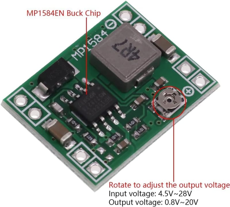 GTIWUNG 10db MP1584EN DC-DC 3A Step-Down Konverter 24V-12V-9V-5V Arduino