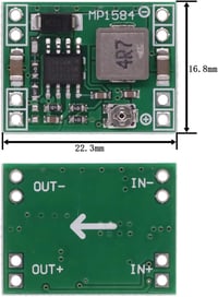 GTIWUNG 10db MP1584EN DC-DC 3A Step-Down Konverter 24V-12V-9V-5V Arduino 2