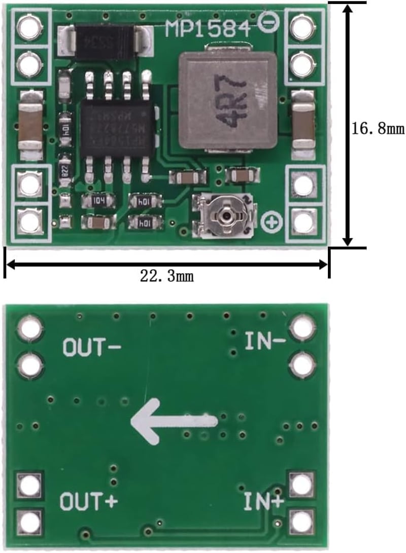 GTIWUNG 10db MP1584EN DC-DC 3A Step-Down Konverter 24V-12V-9V-5V Arduino