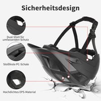 GTSBROS Mountain Bike Sisak Könnyű Unisex Dupla Inmould Technológia 6