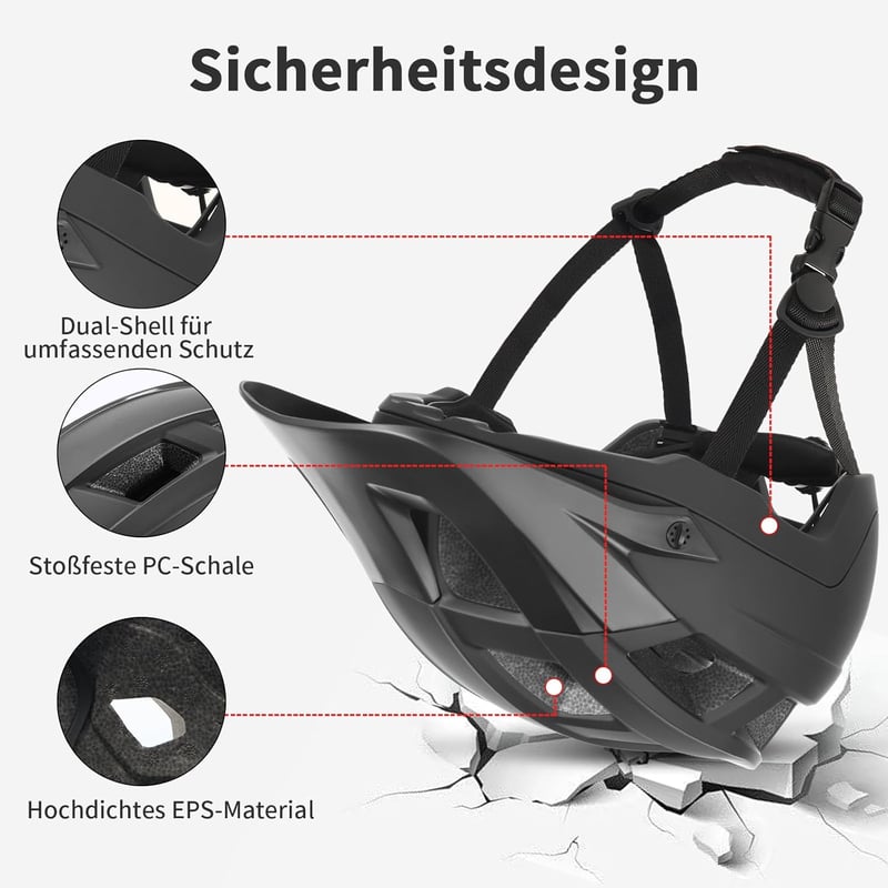 GTSBROS Mountain Bike Sisak Könnyű Unisex Dupla Inmould Technológia