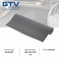 GTV Protišmyková podložka do zásuvky 48 x 200 cm, podložka do kuchynskej linky a chladničky, plastová vložka do zásuvky s výstupkami, 1 rolka 3