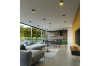 Závesné svietidlo GTV TRESOS II, čierne, 3 objímky GU10 LED, pre škandinávske a moderné interiéry, s nastaviteľnou dĺžkou kábla, hliník, IP20, max. 3x20W 8