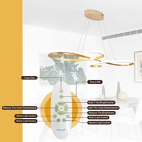 Závesné LED svietidlo Guang Shuo 150 cm nad jedálenský stôl, stmievateľné s diaľkovým ovládaním, teplota farieb 3000K-6500K, lineárne stropné svietidlo do kuchyne 5