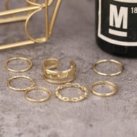 Guanyj Midi Gyűrű Szett Női Férfi Kígyó Lánc Boho Vintage Ujjgyűrű Készlet - 1,4 cm/1,5 cm/1,6 cm/1,7 cm/1,9 cm, gold 4