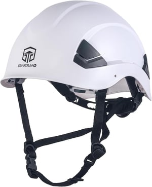 Ochranná prilba GUARDLEAD W1000 ABS s vetracími otvormi, EN 397 - biela
