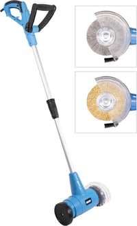 Curățător de rosturi Güde GFR 401, 400 W, 110 mm, cu perie, înălțime mâner 89-114 cm, schimbare a periei fără unelte, perie din metal și nailon 8