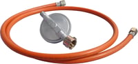 Încălzitor cu aer cald pe gaz Güde GGH 10 INOX – 10000 W, 500 m³/h, aprindere piezoelectrică, carcasă din oțel inoxidabil, regulator de presiune 300 mbar, cu furtun de gaz de 1,5 m 7
