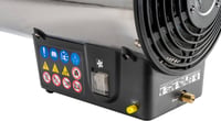 Încălzitor cu aer cald pe gaz Güde GGH 10 INOX – 10000 W, 500 m³/h, aprindere piezoelectrică, carcasă din oțel inoxidabil, regulator de presiune 300 mbar, cu furtun de gaz de 1,5 m 8