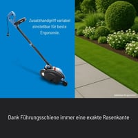 Güde GRKS 1400 električni rubni rezač trave 1200 W, promjer diska 19 cm, dubina rezanja u 3 stupnja (-13/-25/-38 mm), 4700 o/min, plavo-crna, kabel 4