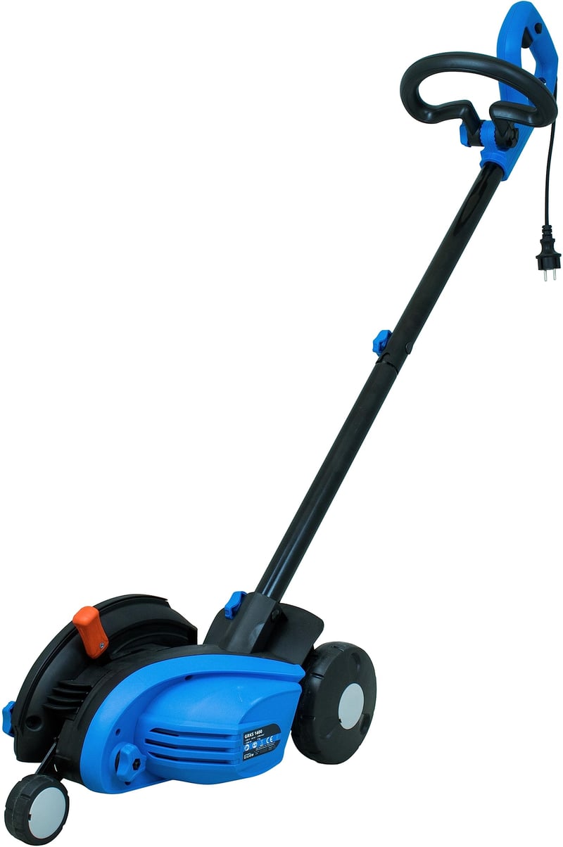 Güde GRKS 1400 električni rubni rezač trave 1200 W, promjer diska 19 cm, dubina rezanja u 3 stupnja (-13/-25/-38 mm), 4700 o/min, plavo-crna, kabel