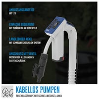 Güde RFP 12-201-04 Akumulatorska pumpa za kišnicu 12V 1500 l/h s teleskopskom cijevi, zaštitom od rada na suho, baterijom i punjačem 2