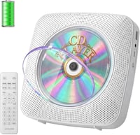 Gueray asztali Bluetooth CD lejátszó beépített hangszóróval, FM rádióval - fehér 1