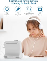 Gueray Bluetooth CD lejátszó HiFi hangszoróval, FM rádió és USB funkcióval 6