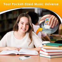 Gueray Bluetooth MP3 lejátszó FM rádióval, 64 GB - fehér 2