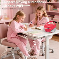 Boombox portabil cu CD player Gueray cu difuzoare integrate, radio FM, intrare AUX, ieșire pentru căști și mod playlist pentru cărți audio 5