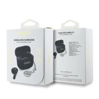 Bezdrôtové slúchadlá Guess Bluetooth 5.3, nastaviteľné, výkonný zvuk, čierne - darček pre ženy aj mužov 4