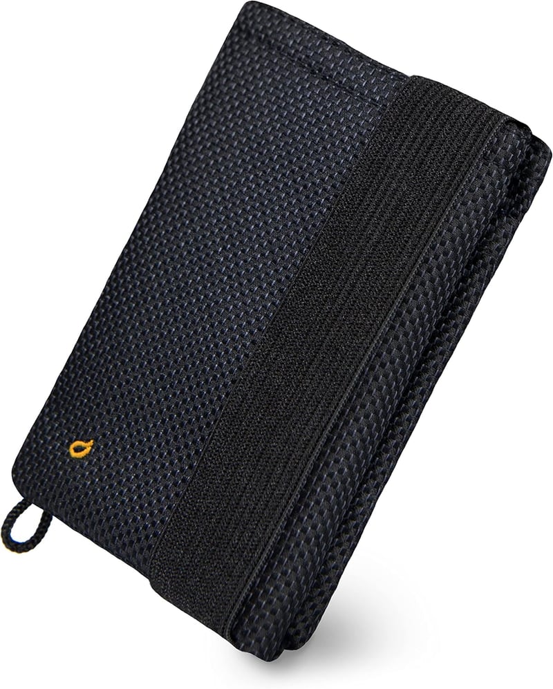 GUGGIARI Slim Wallet RFID-védelemmel, kártyatartó pénztárca - fekete/carbon