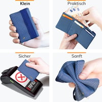 GUGGIARI Slim Wallet RFID védelemmel, bankkártyatartó, pénztárca férfiaknak és nőknek 5