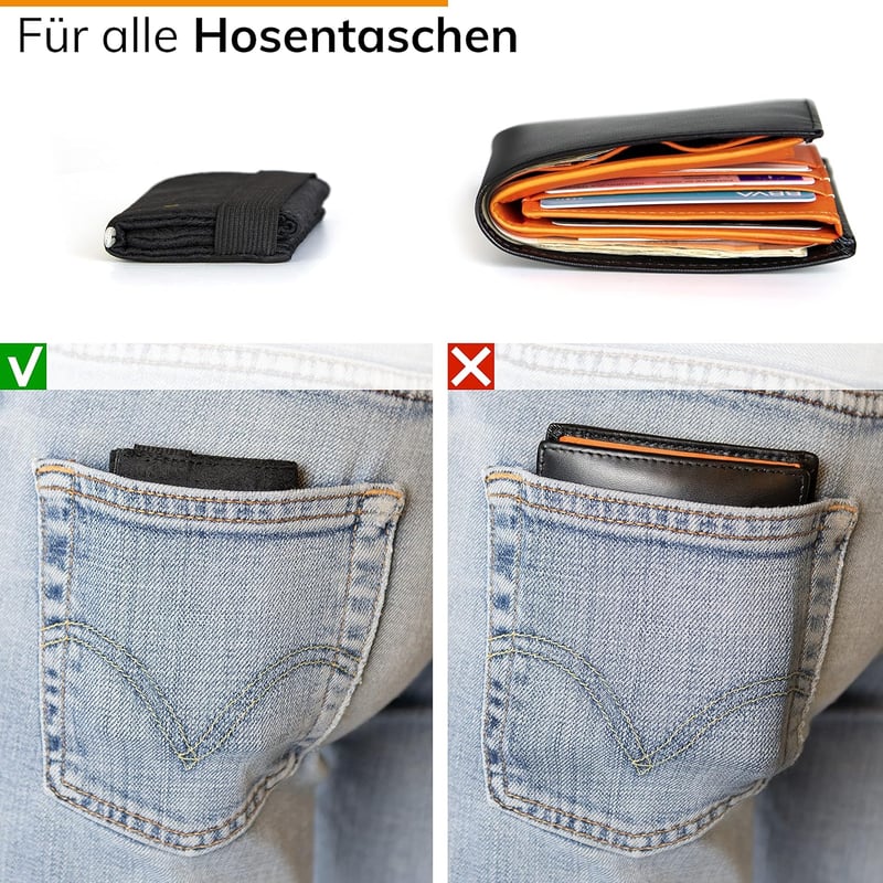 GUGGIARI Slim Wallet RFID védelemmel férfi női pénztárca kártyatartó