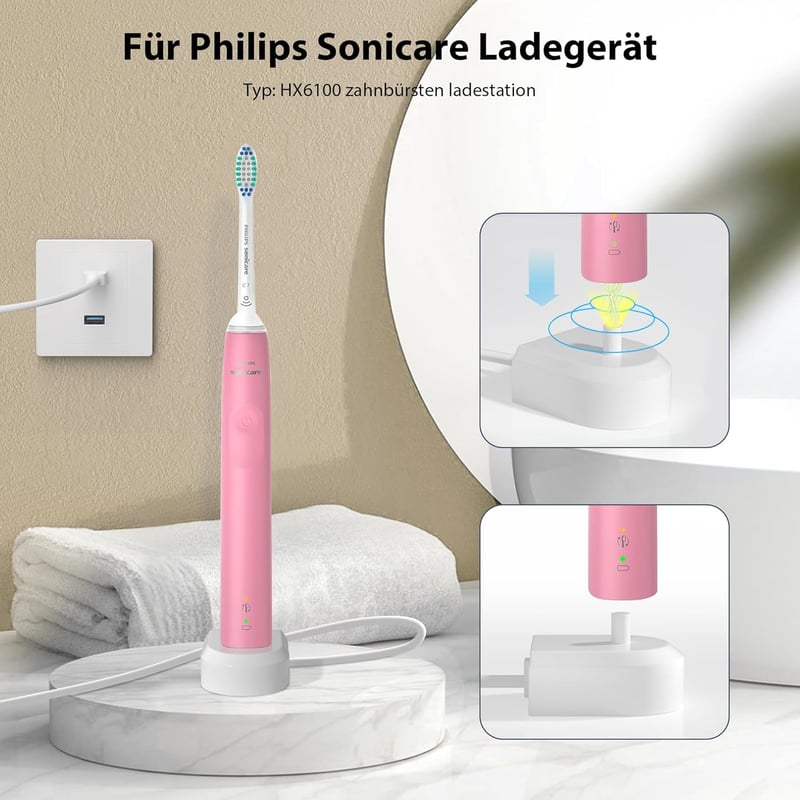 Gugiers Philips Sonicare HX6100 töltőállomás USB kábellel HX6000 HX3000 HX8000 sorozathoz