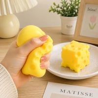 GUHIRALONA maslová antistresová loptička (squishy), 2 ks, mäkká stláčateľná senzorická hračka v tvare kocky a obdĺžnika na relaxáciu a koncentráciu 6