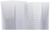 GUILLIN Moulipack Verine 120C pyramídové poháriky 12 cl, číry krištáľový polystyrén, 5,9x5,9x5,6 cm, balenie 50 ks 3
