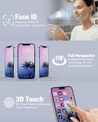GULEEK iPhone 13 LCD Kijelző Csere 6.1 Hüvelyk Fekete Érintőképernyő Előre Összeszerelt Üveggel és Szerszámokkal 5