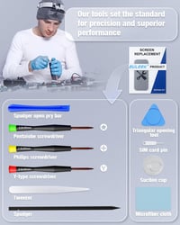 GULEEK iPhone 13 LCD Kijelző Csere 6.1 Hüvelyk Fekete Érintőképernyő Előre Összeszerelt Üveggel és Szerszámokkal 6