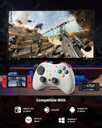 GuliKit Elves 2 Pro Wireless Controller Switch/PC/Android/iOS Hall Joystick 9