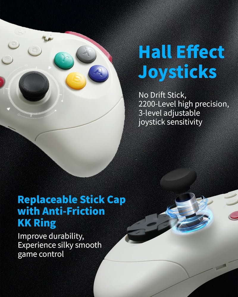 GuliKit Elves 2 Pro Wireless Controller Switch/PC/Android/iOS Hall Joystick