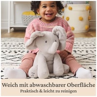 Elefănțel de pluș muzical și interactiv GUND Flappy – cu urechi care se mișcă pentru jocul de-a v-ați ascunselea, aprox. 30 cm, limba germană, recomandat de la 10 luni 9