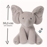 Elefănțel de pluș muzical și interactiv GUND Flappy – cu urechi care se mișcă pentru jocul de-a v-ați ascunselea, aprox. 30 cm, limba germană, recomandat de la 10 luni 4