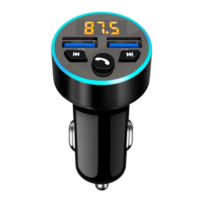Guniata Bluetooth FM Transmitter autóba QC3.0 gyors töltővel és kihangosítóval