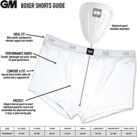 Gunn & Moore kriketové boxerky biele XXL (obvod pása 39-40") s elastickým pásom, zo špeciálnej zmesi bavlny so zabudovaným vreckom na chránič 4