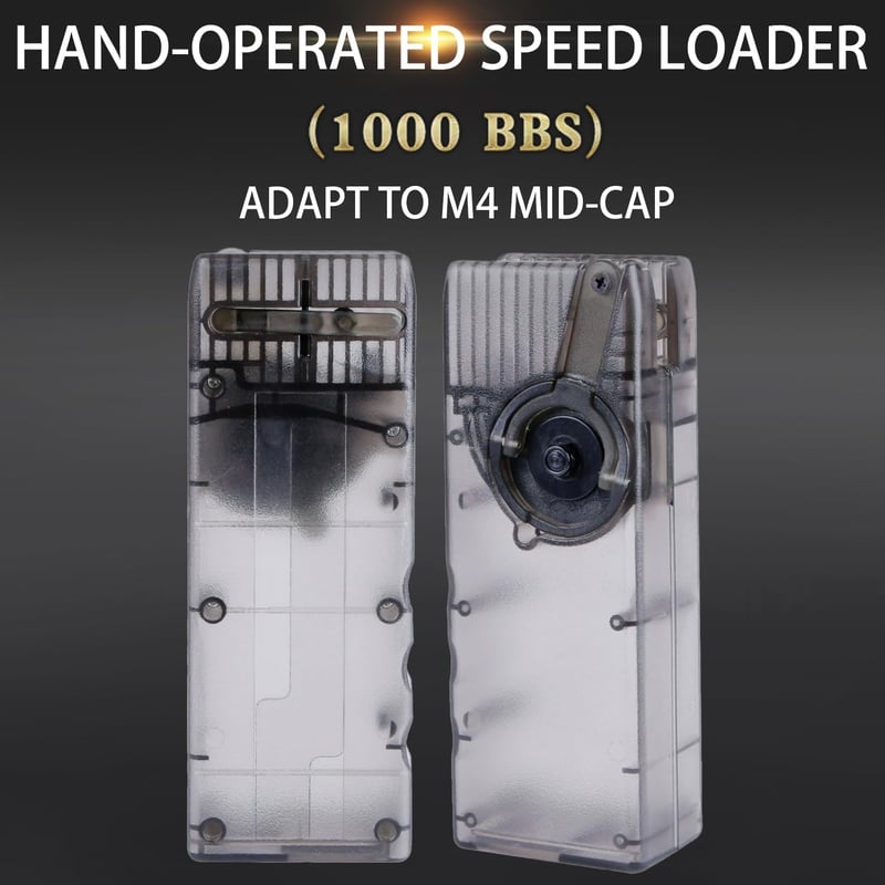 Gunyoo Airsoft Speed Loader taktikai BBS M4 kézi hajtású töltő 6mm 1000 lövés