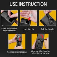 Gunyoo Airsoft Speed Loader taktikai BBS M4 kézi hajtású töltő 6mm 1000 lövés 6