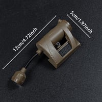 Gunyoo Taktikai Sisak Lámpa 4 Üzemmóddal - Zöld/Piros/Fehér/IR LED Hajlítható Nyakkal - Vadászathoz, Airsoft Játékhoz, Túrázáshoz - Brown 8