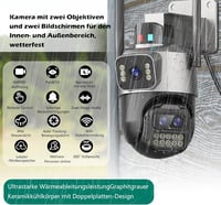 GUOANVISION 6MP PTZ Kültéri Biztonsági Kamera IP66 Éjjellátó Automatikus Követéssel 7