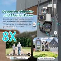 GUOANVISION 6MP PTZ Kültéri Biztonsági Kamera IP66 Éjjellátó Automatikus Követéssel 3