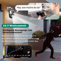 GUOANVISION 6MP PTZ Kültéri Biztonsági Kamera IP66 Éjjellátó Automatikus Követéssel 4
